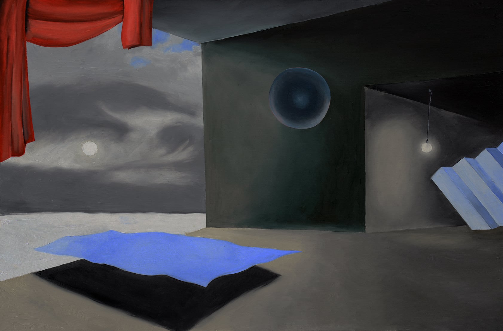 Emergens, 150 cm x 100 cm. Olie på lærred, 5.000,-kr.