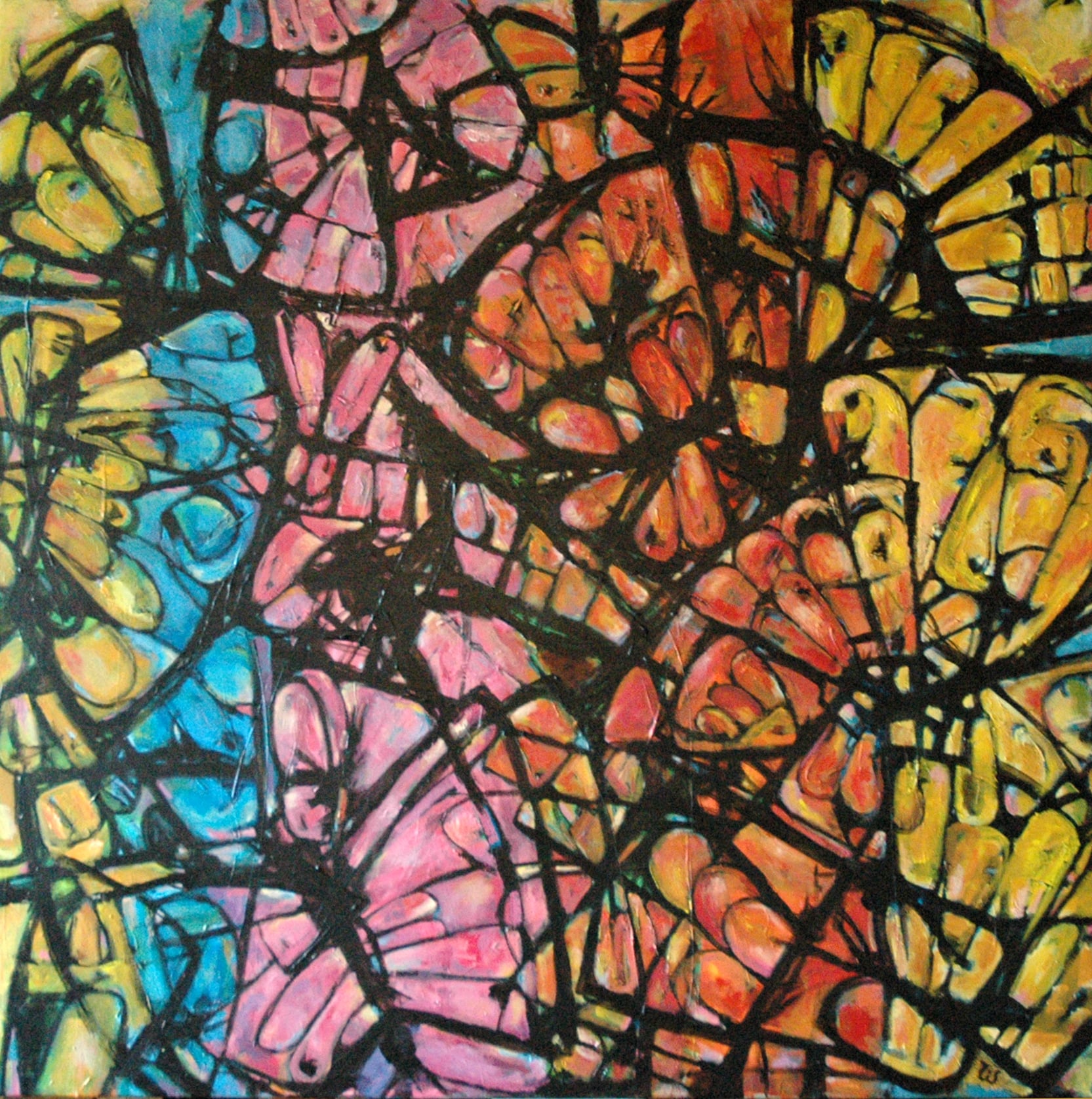 I et væk, 120 cm x 120 cm, 5.500 kr
