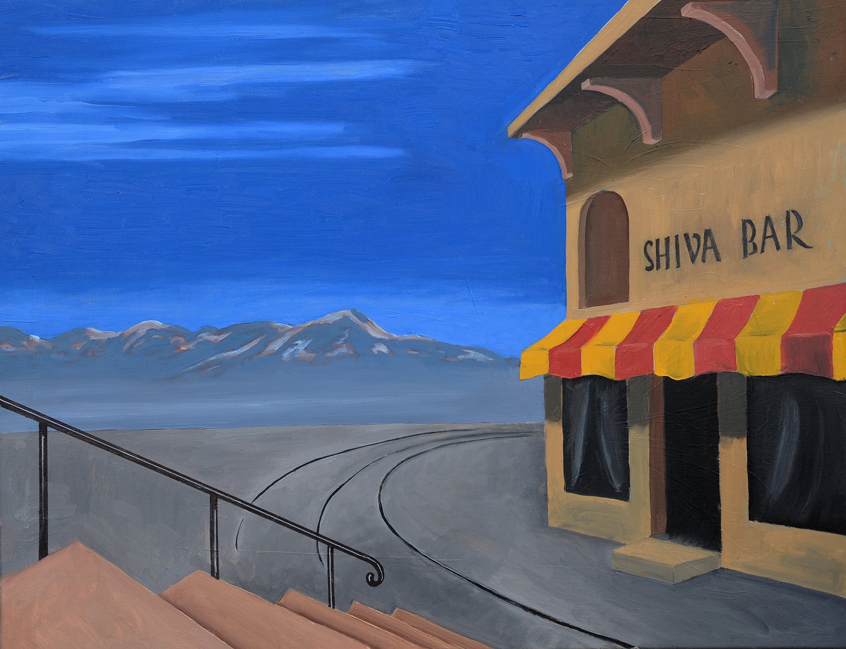 Shiva bar, 80 cm x 70 cm. Olie på lærred. 4.000,-kr.