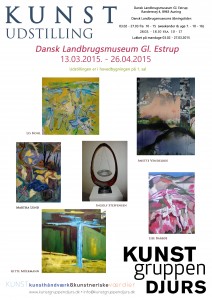 Kunstgruppen Djurs udstiller på Gl. Estrup Landbrugsmuseum
